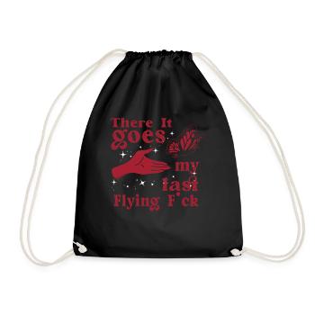 There It Goes My Last Flying F - Drawstring Bag - black - Front