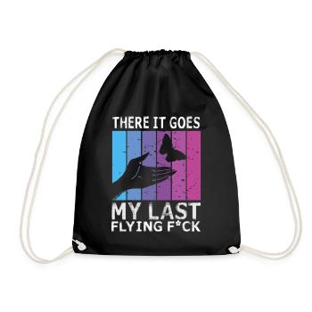 There It Goes My Last Flying F - Drawstring Bag - black - Front