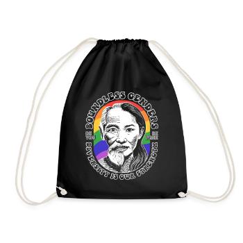 Borderless Genders: LGBTQIA+ Diversity Shirt - Drawstring Bag - black - Front