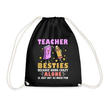 Les meilleurs amis des enseignants parce qu’ils deviennent fous - Sac de sport léger - noir - Devant