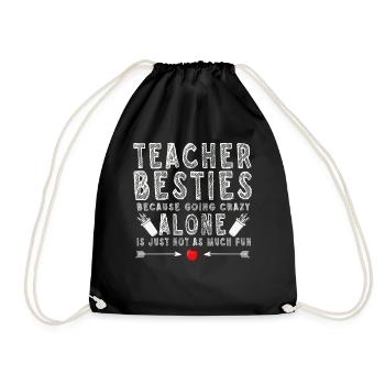 Les meilleurs amis des enseignants parce qu’ils deviennent fous - Sac de sport léger - noir - Devant