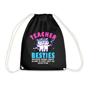 Les meilleurs amis des enseignants parce qu'ils deviennent fous - Sac de sport léger - noir - Devant