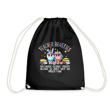 Les meilleurs amis des enseignants parce qu’ils deviennent fous - Sac de sport léger - noir - Devant
