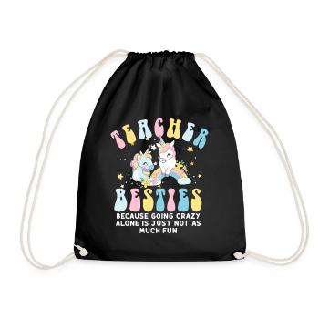Les meilleurs amis des enseignants parce qu'ils deviennent fous - Sac de sport léger - noir - Devant