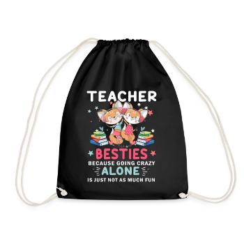 Les meilleurs amis des enseignants parce qu'ils deviennent fous - Sac de sport léger - noir - Devant