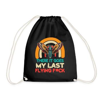 There It Goes My Last Flying F - Drawstring Bag - black - Front