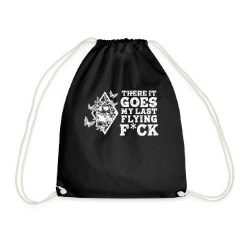 There It Goes My Last Flying F - Drawstring Bag - black - Front
