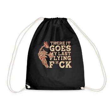There It Goes My Last Flying F - Drawstring Bag - black - Front