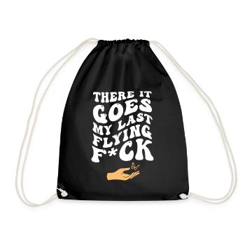 There It Goes My Last Flying F - Drawstring Bag - black - Front