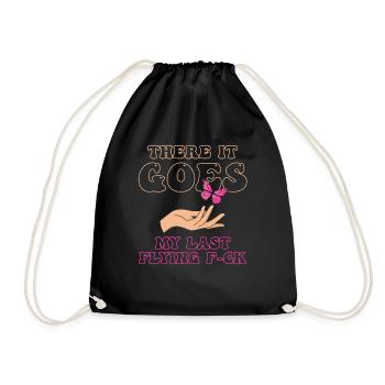 There It Goes My Last Flying F - Drawstring Bag - black - Front