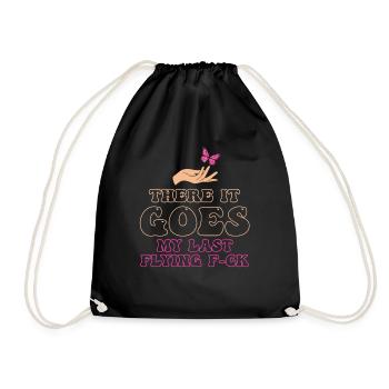 There It Goes My Last Flying F - Drawstring Bag - black - Front
