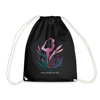 La méditation équilibre ma vie - Sac de sport léger - noir - Devant
