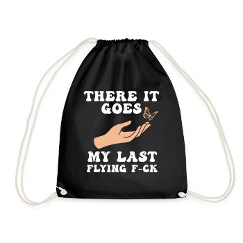 There It Goes My Last Flying F - Drawstring Bag - black - Front