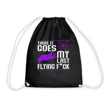There It Goes My Last Flying F - Drawstring Bag - black - Front