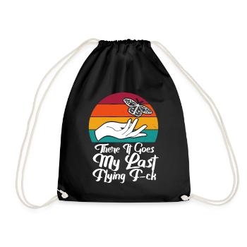 There It Goes My Last Flying F - Drawstring Bag - black - Front