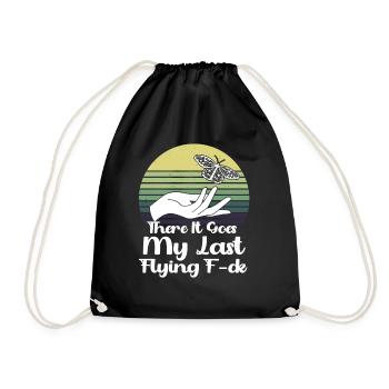 There It Goes My Last Flying F - Drawstring Bag - black - Front