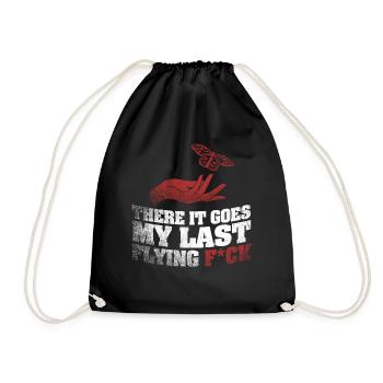 There It Goes My Last Flying F - Drawstring Bag - black - Front