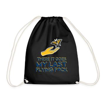 There It Goes My Last Flying F - Drawstring Bag - black - Front
