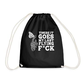 There It Goes My Last Flying F - Drawstring Bag - black - Front