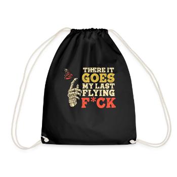 There It Goes My Last Flying F - Drawstring Bag - black - Front