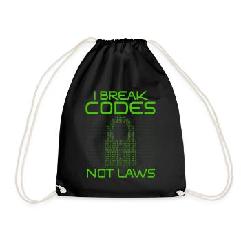 Ethical Hacker Cybersecurity Expertise - Drawstring Bag - black - Front