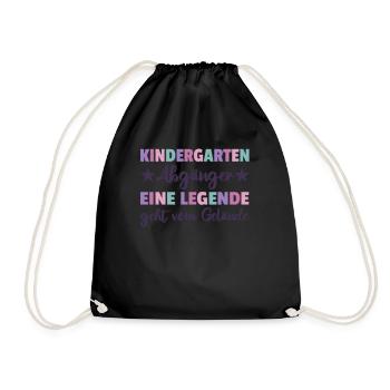 Kindergarten Farewell Hello School, I'm ready! - Drawstring Bag - black - Front
