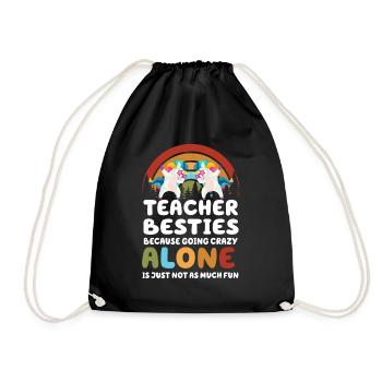 Les meilleurs amis des enseignants parce qu’ils deviennent fous - Sac de sport léger - noir - Devant