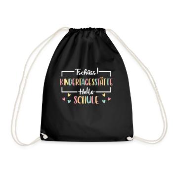 Farewell children daycare graduates 2024 - Drawstring Bag - black - Front