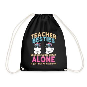 Les meilleurs amis des enseignants parce qu’ils deviennent fous - Sac de sport léger - noir - Devant