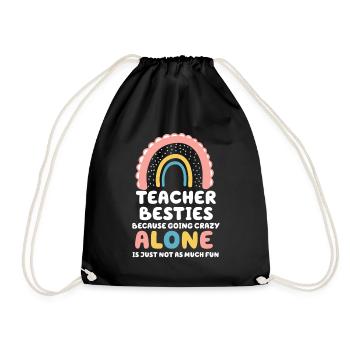 Les meilleurs amis des enseignants parce qu’ils deviennent fous - Sac de sport léger - noir - Devant