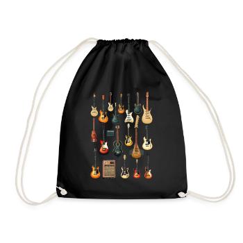 Guitar Different Guitars Music Lover Funny Guitars - Sac de sport léger - noir - Devant
