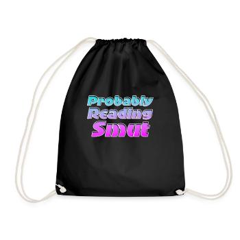 Wahrscheinlich lesen Schmutz Vintage-Bücher Schmutz - Turnbeutel - Schwarz - Vorne