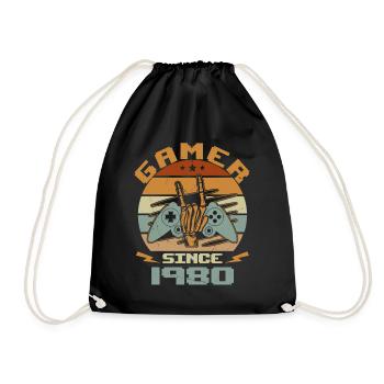Gamer Since 1980 - Gaming Cadeau Anniversaire 1980 - Sac de sport léger - noir - Devant