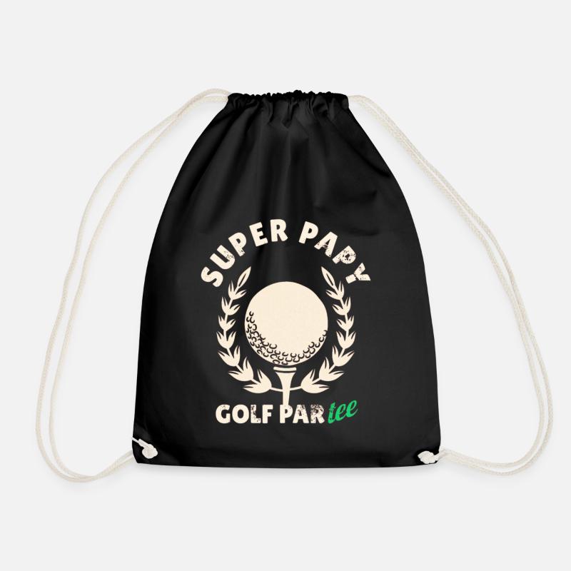 GOLF PARTY - Drawstring Bag - black