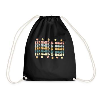 Ferment-A-Holic Kombucha Lover Vibes - Drawstring Bag - black - Front