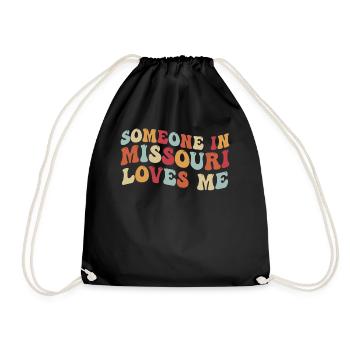 Quelqu’un dans le Missouri m’aime - Sac de sport léger - noir - Devant