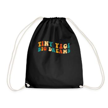 Tiny Yogi Big Dreams Méditation - Sac de sport léger - noir - Devant