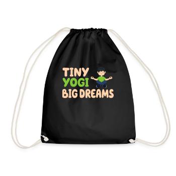 Tiny Yogi Big Dreams Méditation - Sac de sport léger - noir - Devant