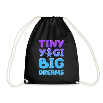 Tiny Yogi Big Dreams Méditation - Sac de sport léger - noir - Devant