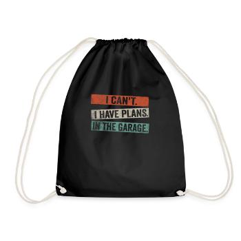 Je ne peux pas, j’ai des projets dans le garage - Sac de sport léger - noir - Devant