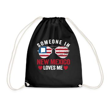 Quelqu’un au Nouveau-Mexique m’aime - Sac de sport léger - noir - Devant