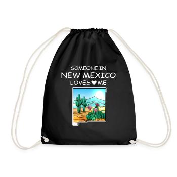 Quelqu’un au Nouveau-Mexique m’aime - Sac de sport léger - noir - Devant