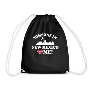 Quelqu’un au Nouveau-Mexique m’aime - Sac de sport léger - noir - Devant