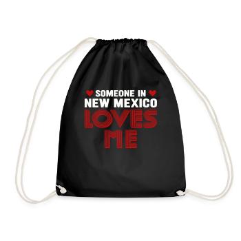 Quelqu’un au Nouveau-Mexique m’aime - Sac de sport léger - noir - Devant