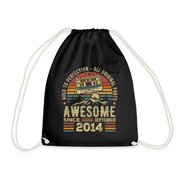 September 2014 Birthday Gift September 2014 - Drawstring Bag - black - Front