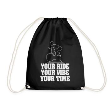 Your Ride Your Vibe Your Time - Drawstring Bag - black - Front