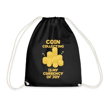 Old Coins New Adventures Numismatics - Drawstring Bag - black - Front
