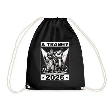 raton laveur opossum réveillon du jour de l’an 2025 raton laveur - Sac de sport léger - noir - Devant