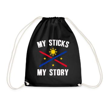 Arnis Kali Eskrima Filipino FMA - Sac de sport léger - noir - Devant
