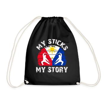 Arnis Kali Eskrima Filipino FMA - Sac de sport léger - noir - Devant